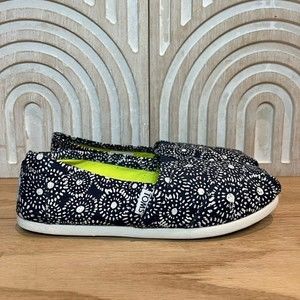 TOMS Alpargata Shoe - Navy Shibori Dots